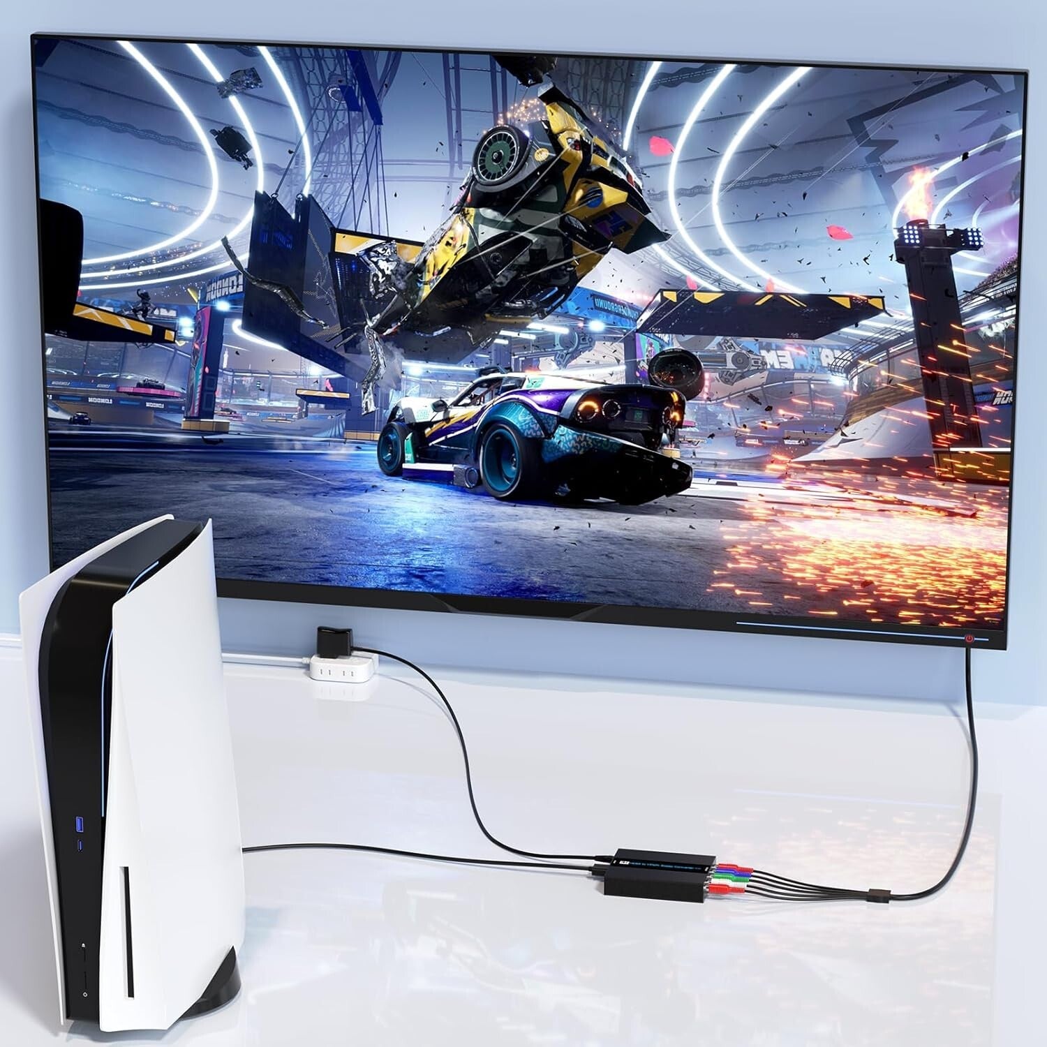 Ultra HD 4K HDMI to YPbPr Converter for CRT TV, Scales Multiple Resolutions