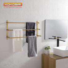 Load image into Gallery viewer, Rustproof Stainless Steel Ladder Towel Bar – Elegant 3-Tier Wall-Mounted Design