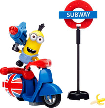 Load image into Gallery viewer, Interactive Mega Bloks Minions Scooter Escape Set - Ideal for Creative Kids
