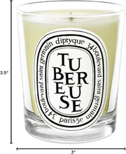Load image into Gallery viewer, Luxury Tuberose Candle - 6.5 oz, Glass Container with Long-Lasting Fragrance