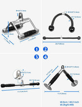 Load image into Gallery viewer, Premium Ergonomic Triceps Pull Down Cable Attachments for Efficient Workouts