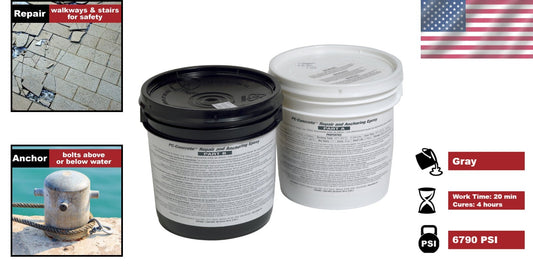 Concrete Epoxy Adhesive Paste - 102 oz for Vertical & Horizontal Applications