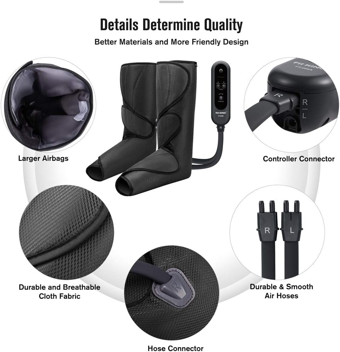 Portable Corded Electric Leg & Foot Massager – Foldable & Adjustable Design