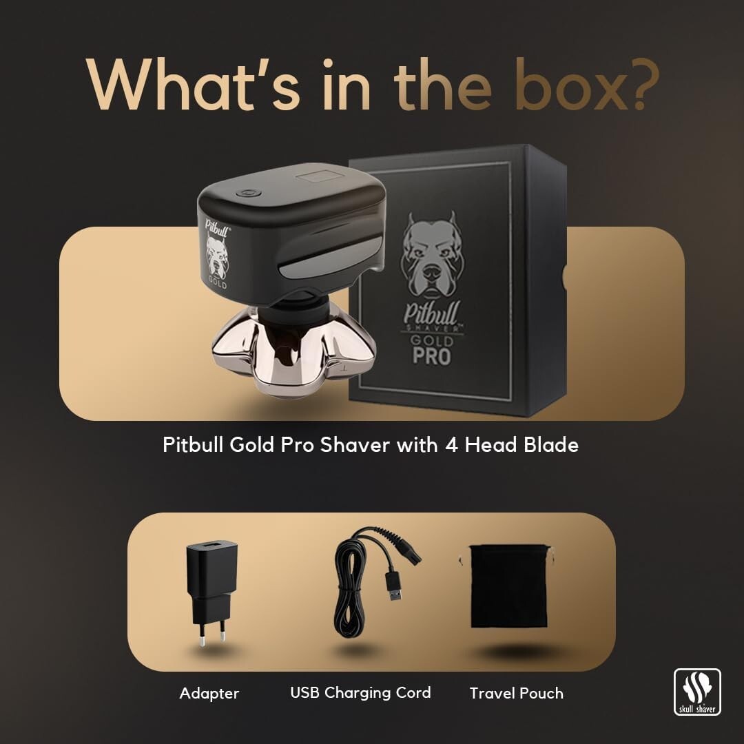 Versatile Pitbull Gold PRO 5-in-1 Shaver: Wet/Dry, Lightweight & Travel-Friendly