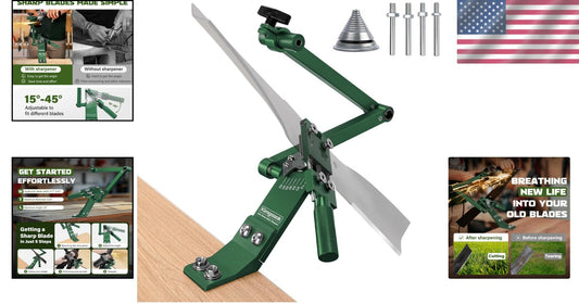 Versatile Lawn Mower Blade Sharpener for Razor-Sharp Cuts - Wide Compatability
