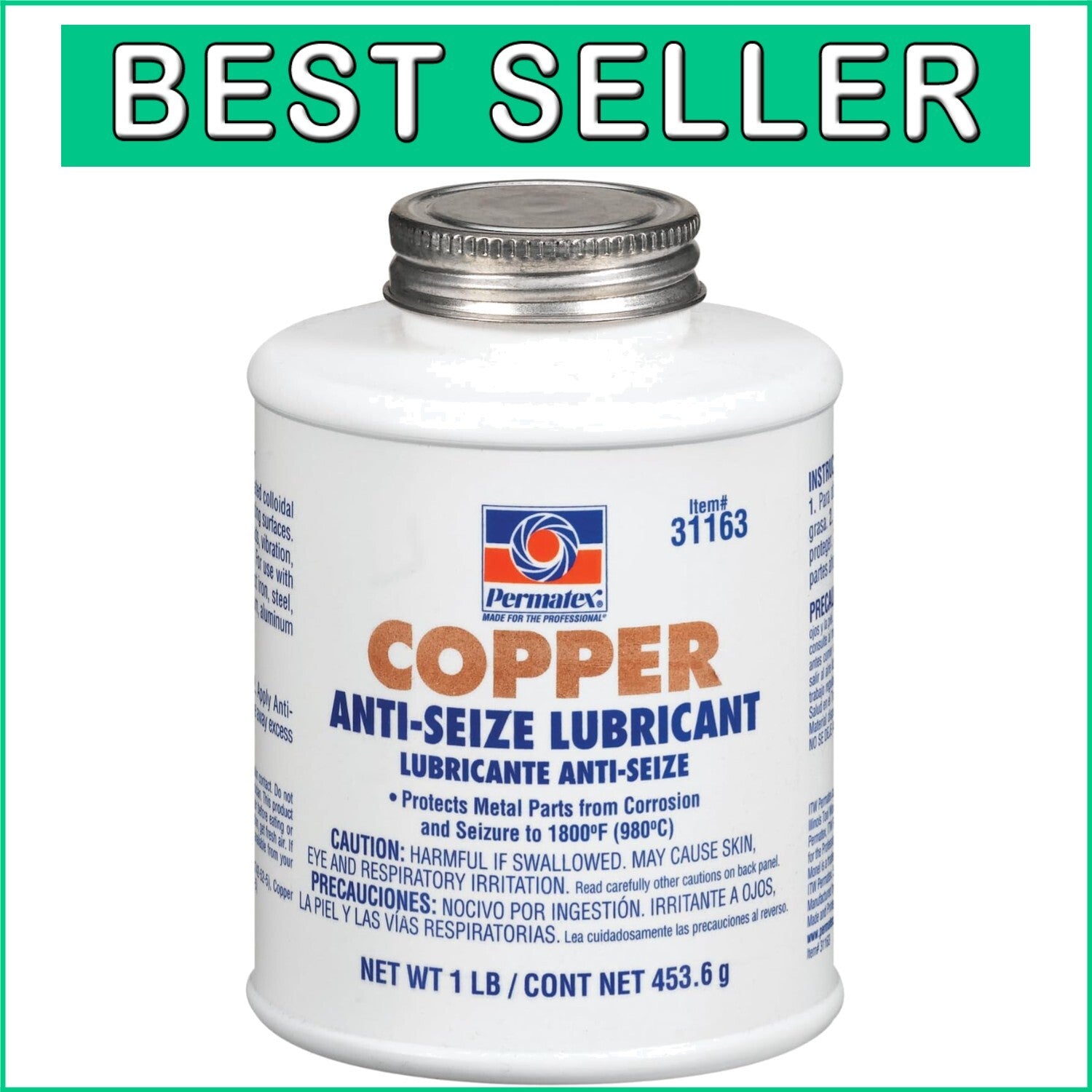 Bulk Copper Anti-Seize Lubricant, 1 lb x 12 Bottles - Electrical Conductivity