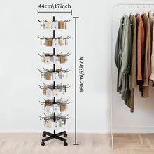 Load image into Gallery viewer, Portable 7-Tier Rotating Display Rack - Perfect for Jewelry and Key Organization