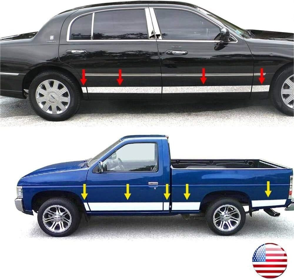 16FT Self-Adhesive Chrome Trim Molding - Heavy Duty Scratch-Proof Car Protection