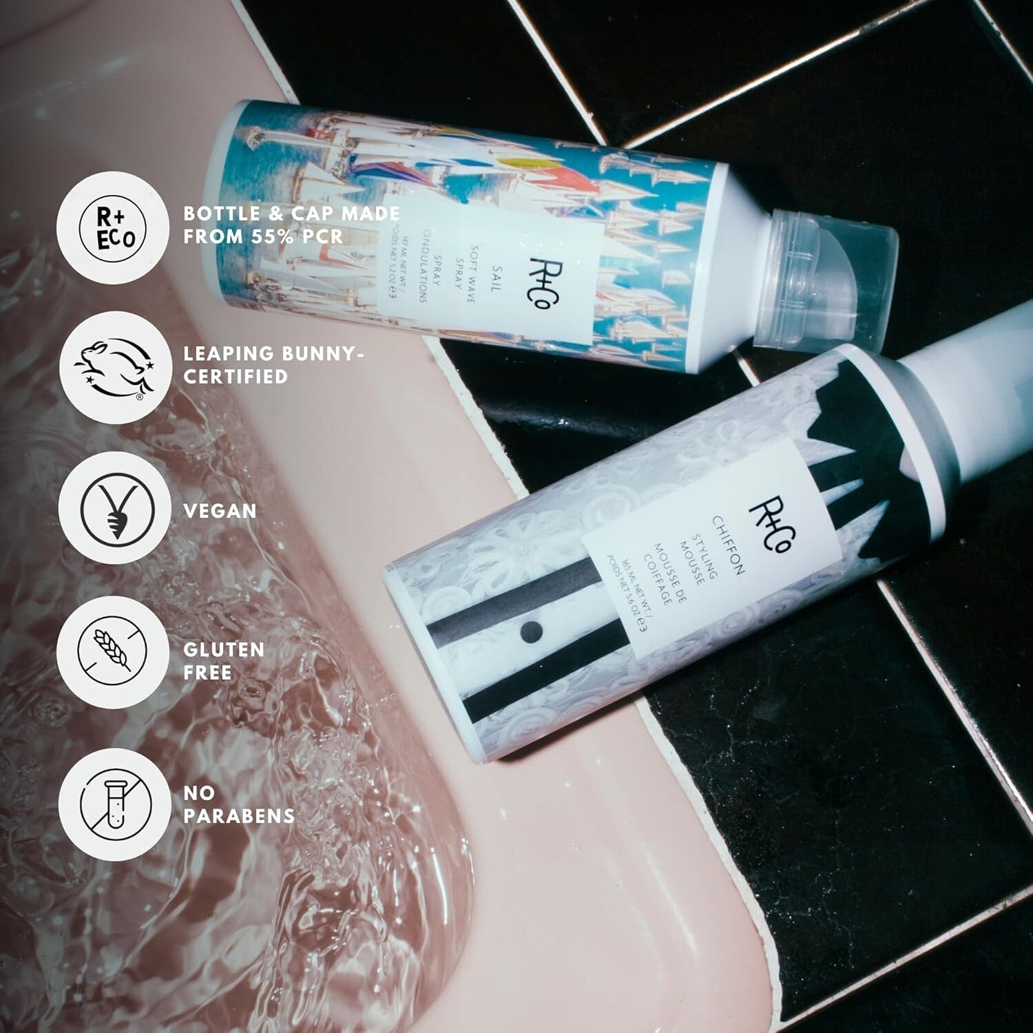 165ml Chiffon Mousse - Soft Hold for Waves & Curls, Lightweight & Non-Sticky