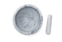 Load image into Gallery viewer, Rough Interior Large Marble Mortar and Pestle - Superior Grinding Experience