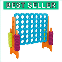 Load image into Gallery viewer, Jumbo 4-To-Score Giant Connect 4 Game - Vibrant Indoor/Outdoor Fun!