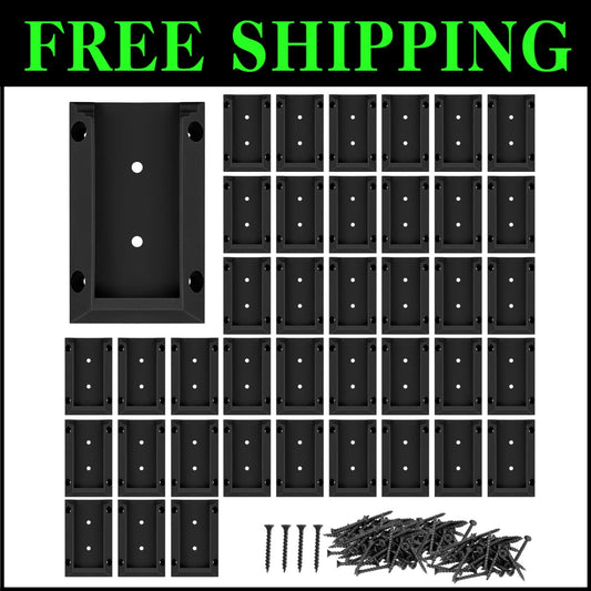 Corrosion-Resistant Deck Railing Brackets: 40 Connectors with 240 Black Screws