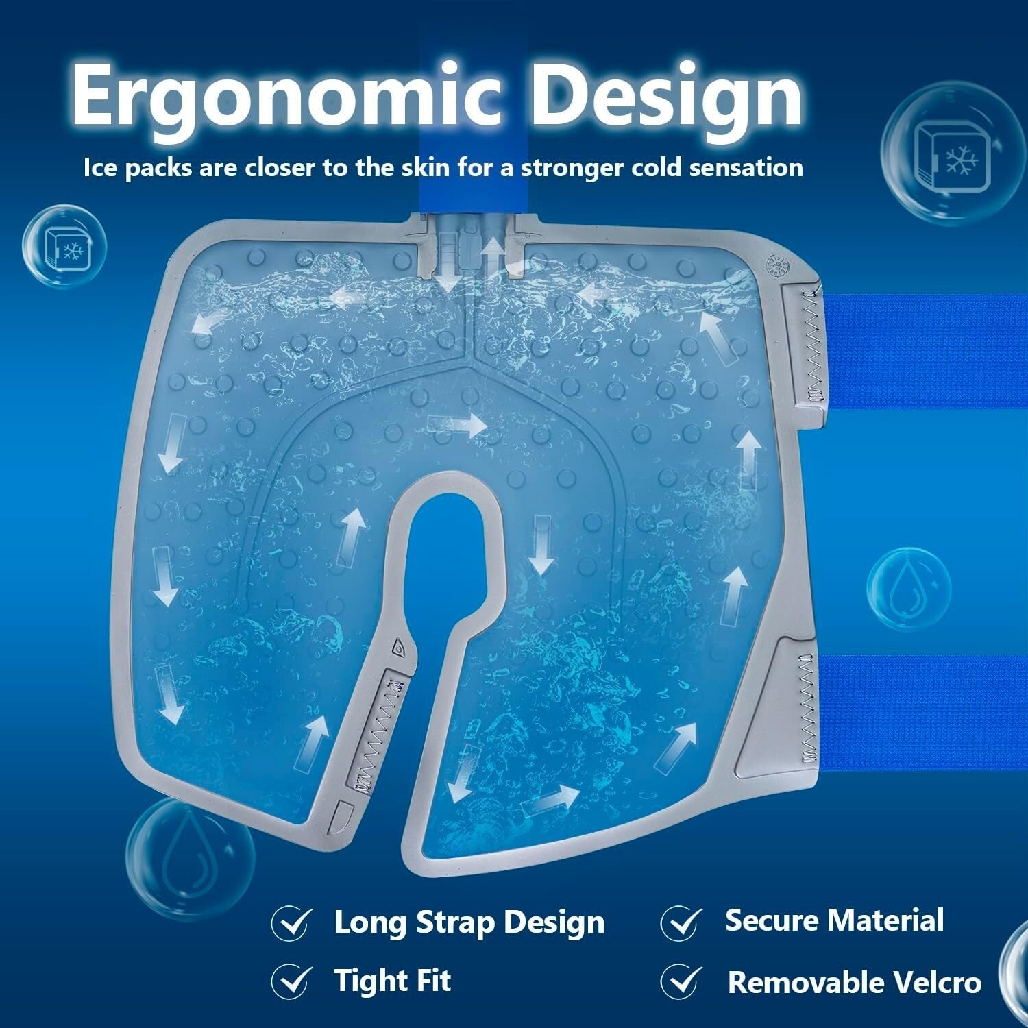 Ergonomic Cold Therapy System with 7 Programs for Knee Pain Relief and Swelling