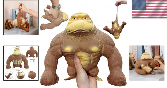 Versatile Squeeze Gorilla Toy for Stress Relief, Fun Play & Decorative Style