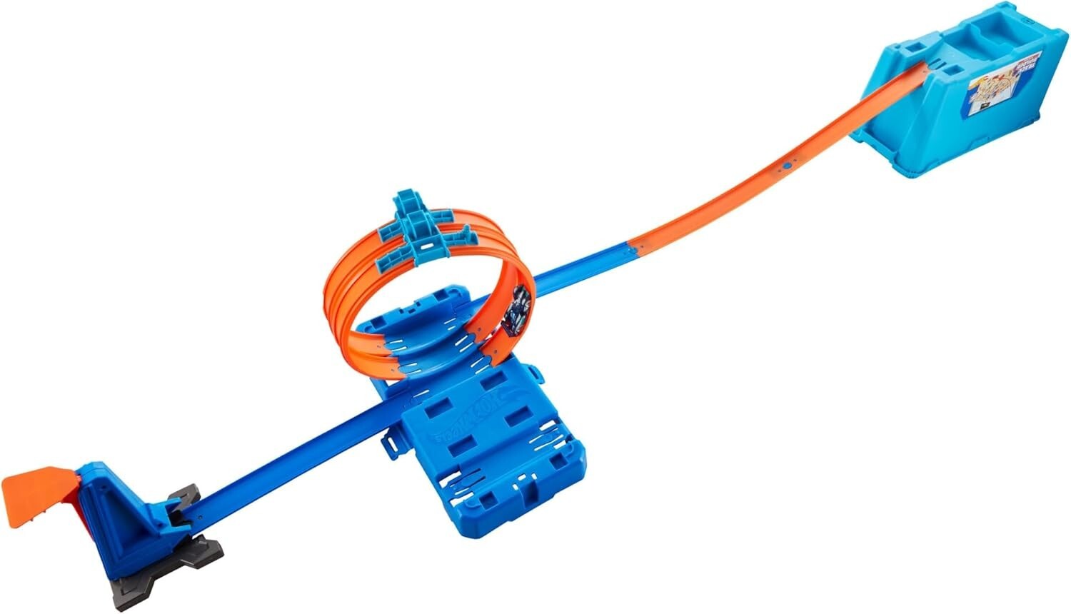 10 ft Track Builder Set with Launcher, Vehicle, and Scoring Buckets Included