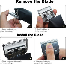 Load image into Gallery viewer, Professional 30 Blade Dog Grooming Clipper - Titanium &amp; Stainless Steel Combo