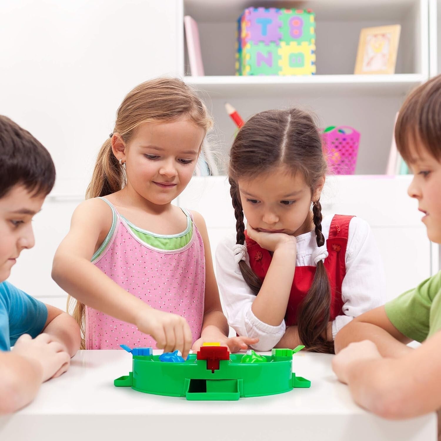 ASTM Certified Hungry Frogs Board Game - A Fun Challenge for Kids and Families