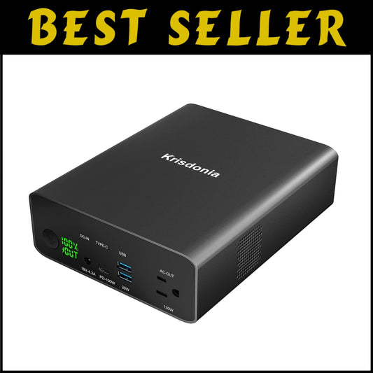 80000mAh Portable Power Bank with 130W AC Outlet - 100W USB-C Fast Charging