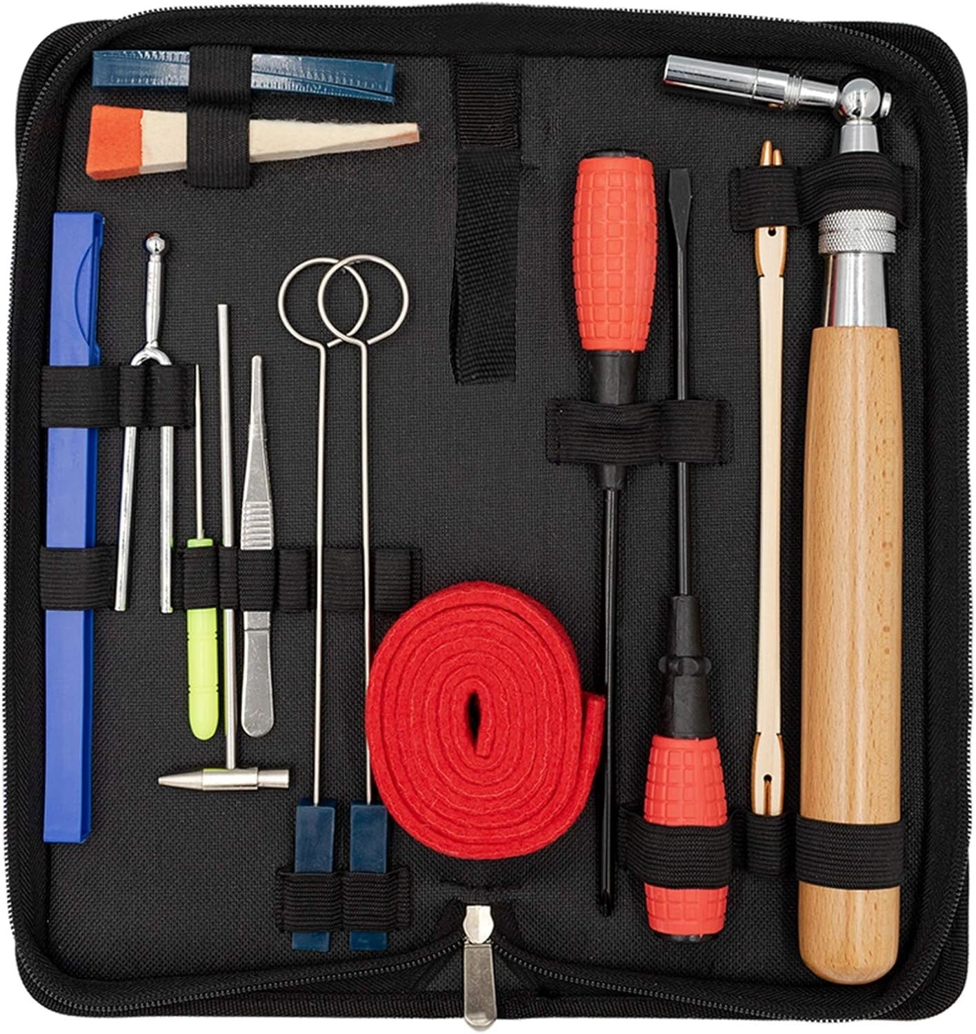 16-Piece Professional Piano Tuning Kit with Toolbox for Grand & Upright Pianos