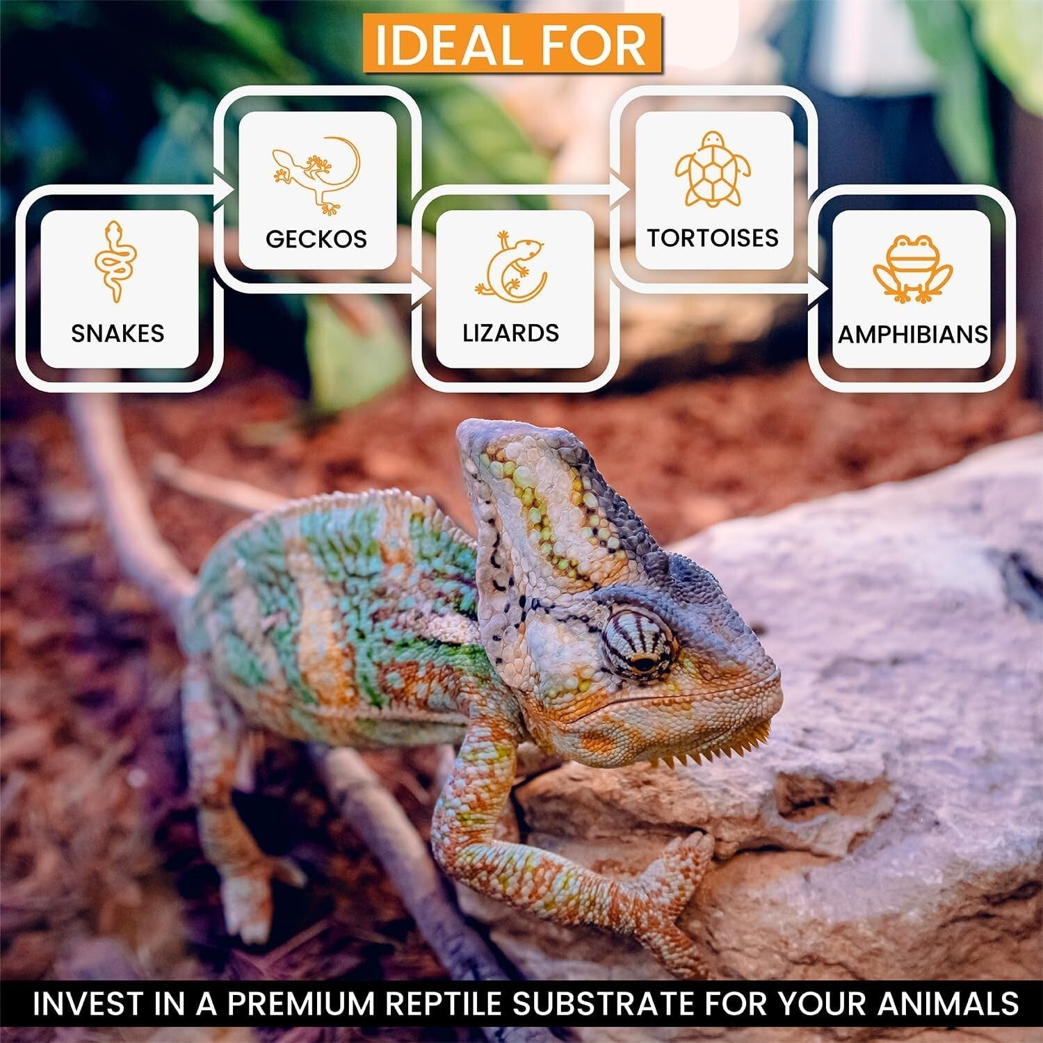 72 Quart Compressed Coconut Chip Substrate for Tortoise, Gecko & Snake Habitats