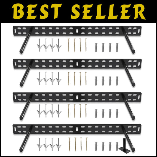 Versatile Floating Shelf Support Brackets - Hidden Hardware with Precision Jig