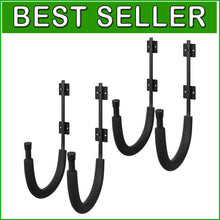 Load image into Gallery viewer, 2-Pack Kayak Storage Hook Set - Wall Mount Hangers, 100lb Capacity - Black
