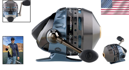 Ambidextrous President Fishing Reel, Size 10 Alu Spool, Smooth 3.8 Gear Ratio