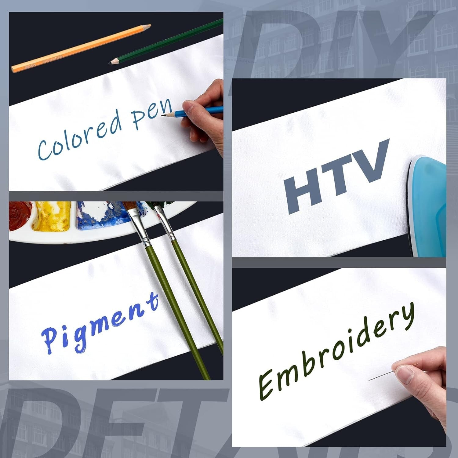 Unisex Graduation Stole Set - 24 Elegant White Satin Sashes for Memorable Events