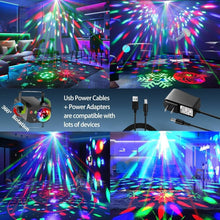 Load image into Gallery viewer, Remote-Controlled Disco Ball Lights - Sound Activated for Parties &amp; Christmas