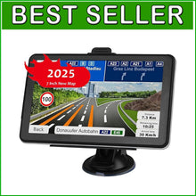 Load image into Gallery viewer, Advanced 7-Inch Car GPS with Real-Time Alerts &amp; Lifetime North America Maps