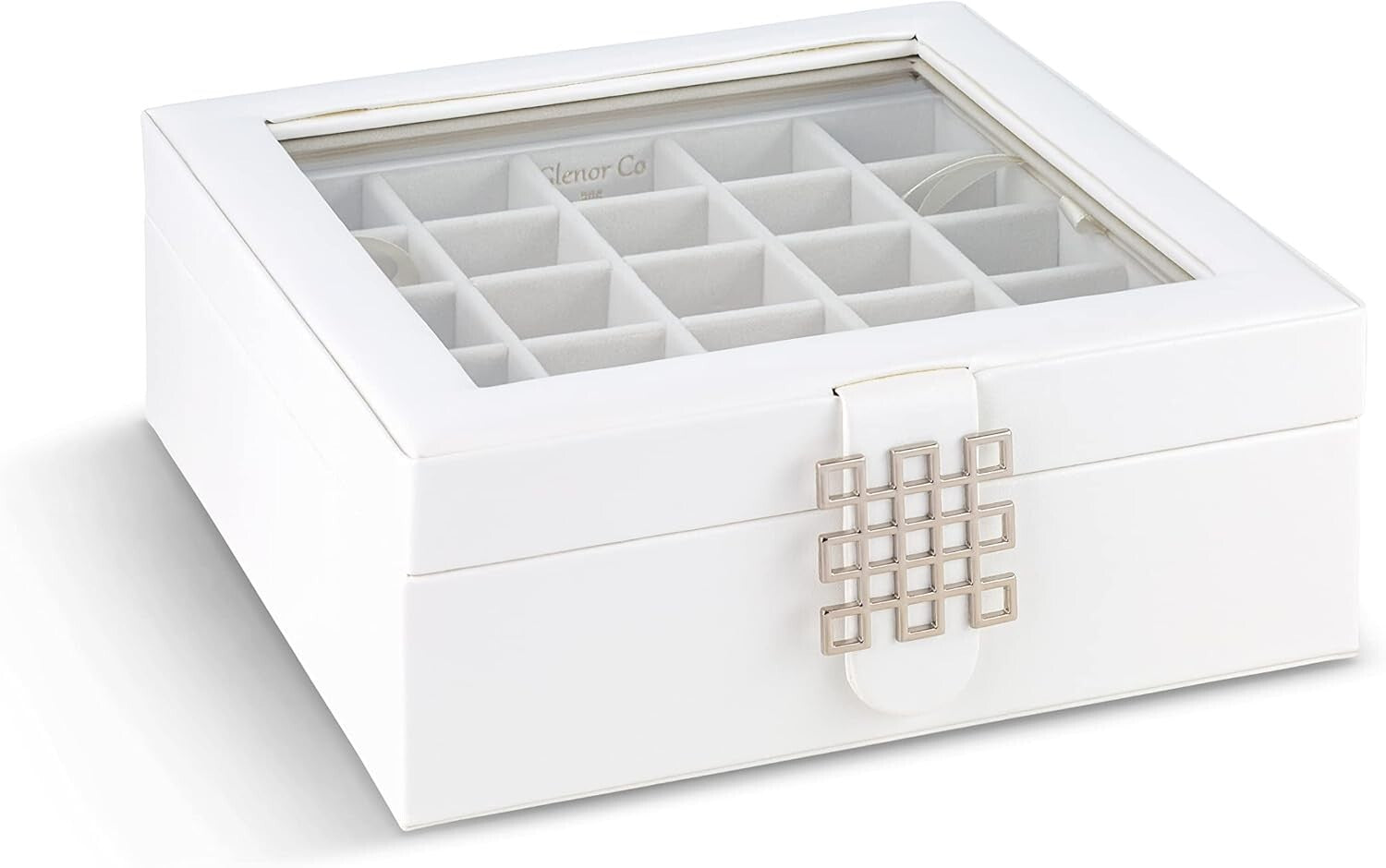 Elegant Earring Holder - 2 Layer Jewelry Box with 50 Compartments & Gift Box