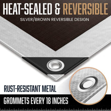 Load image into Gallery viewer, Durable 10 Mil Waterproof Tarps - 10' x 12', Grommets Every 18 Inches - 2 Pack