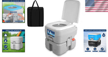 Load image into Gallery viewer, 5.2-Gallon Leak-Proof Portable Camping Toilet - Ideal for Hiking &amp; Boating
