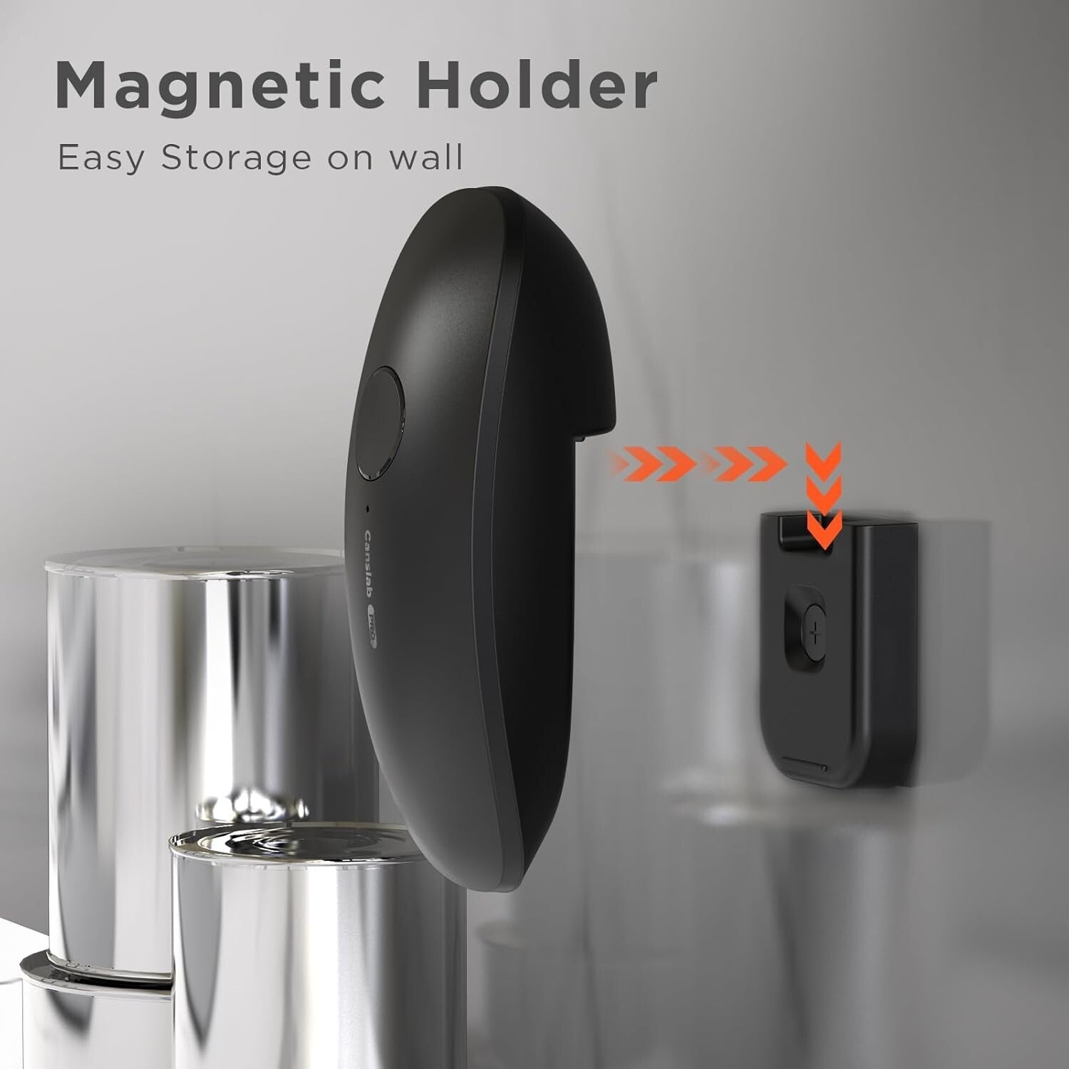 Hands-Free Electric Can Opener with Auto Stop - Ideal for Seniors with Arthritis