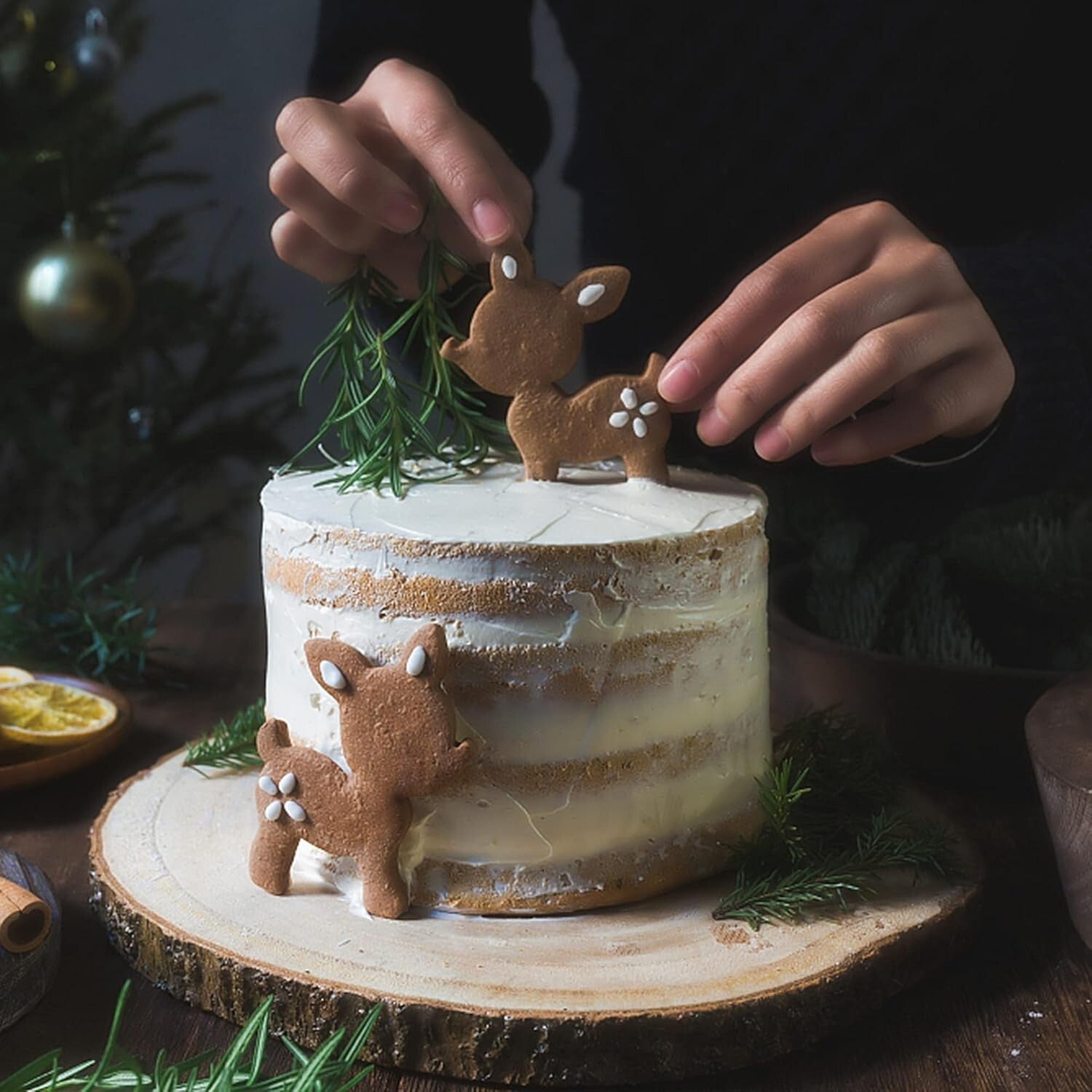 Artisan Crafted Natural Wood Slices for Table Centerpieces - 4 Pack 12.5-14 Inch