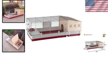 Load image into Gallery viewer, Complete Rabbit Starter Kit: 55.9' Extra-Large Cage with Hutch &amp; Accessories