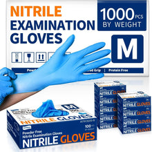 Load image into Gallery viewer, 1000 Pack of Blue Nitrile Disposable Gloves - Tactile Sensitivity and Protection
