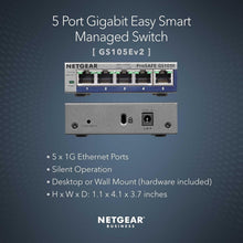 Load image into Gallery viewer, 5-Port Gigabit Ethernet Managed Switch with Lifetime Protection - Easy Setup