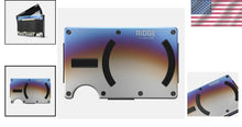 Load image into Gallery viewer, Slim Ridge Wallet with MagSafe - RFID Protection &amp; Cash Strap - Burnt Titanium