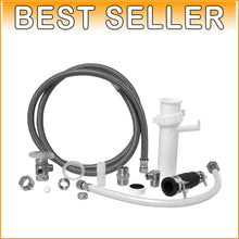 Load image into Gallery viewer, Reliable Dishwasher Installation Kit with Essential Hoses &amp; Fixtures - White