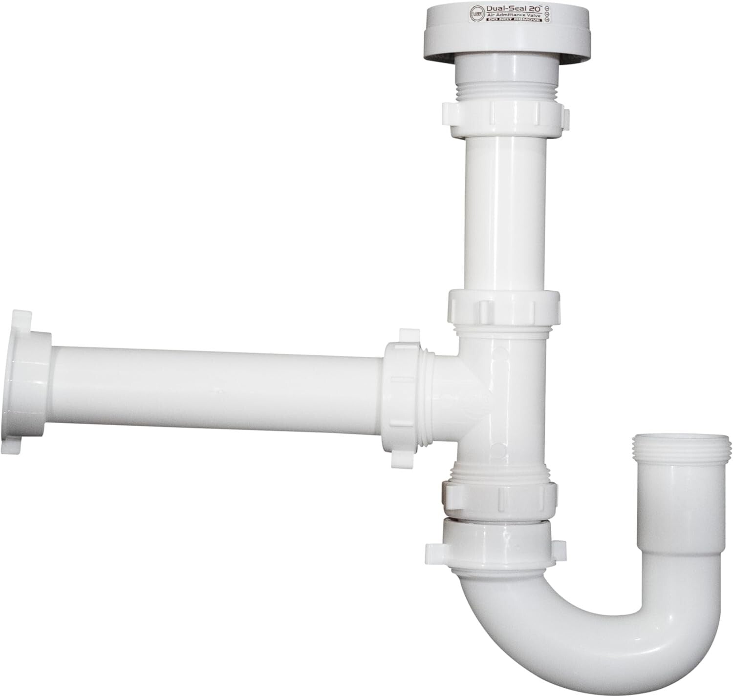 1-1/2" Air Admittance Valve Trap Assembly Kit with Dual Sealing Protection