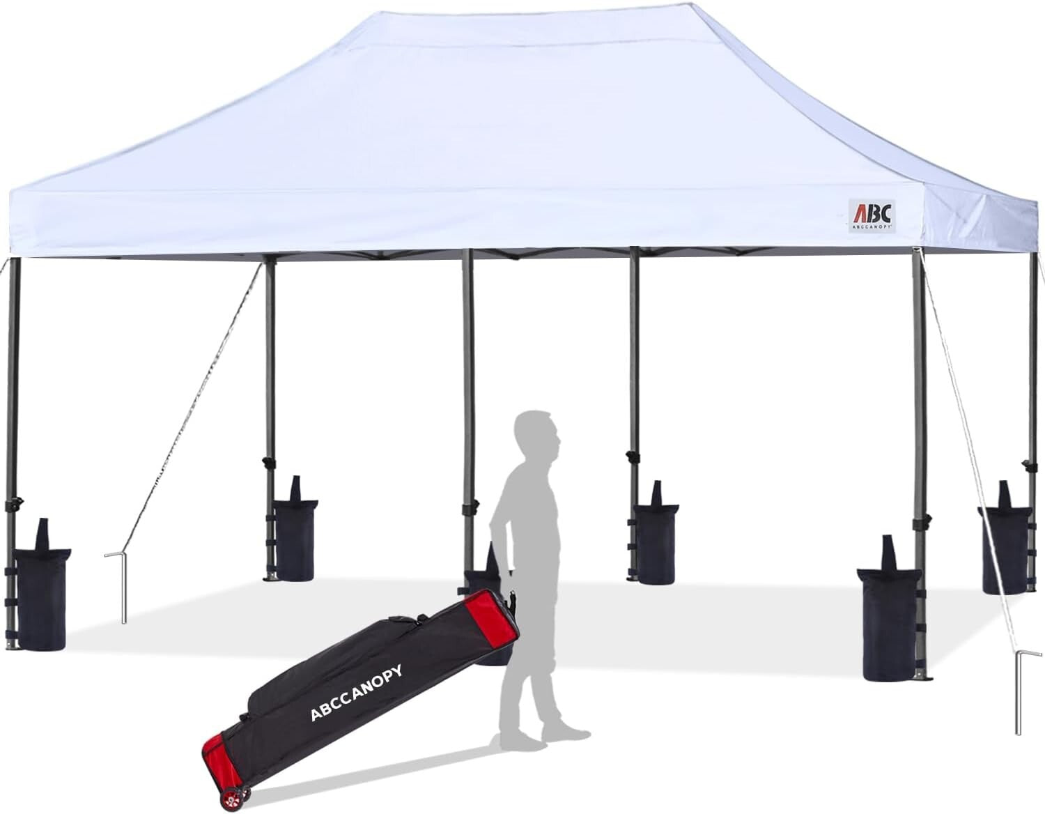Heavy-Duty 10x20 Canopy Tent with UV Protection - Ideal for Festivals & Parties
