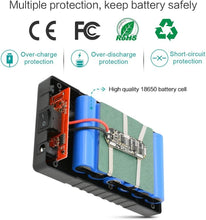 Load image into Gallery viewer, 11.1V 6000mAh Lithium-ion Battery Pack with AC Charger - Ideal for 12V Devices
