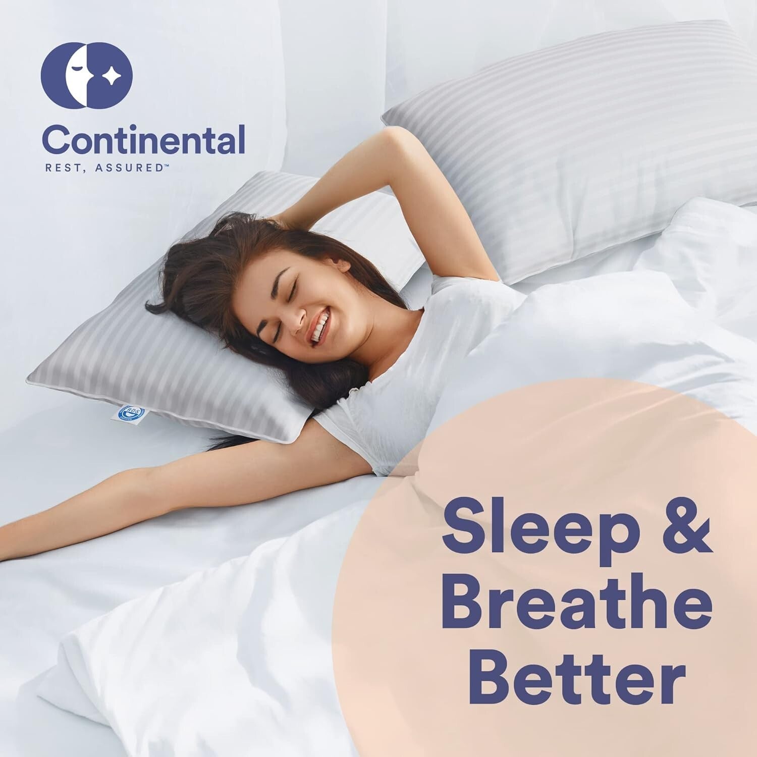 Elegant 700 Fill Power Hungarian Goose Down Pillows - 20 x 26 Inches, Pack of 2