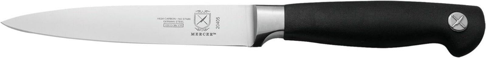 Ergonomic Genesis 5-Piece Kitchen Knife Set with 10-Inch Bread Knife and Magnet