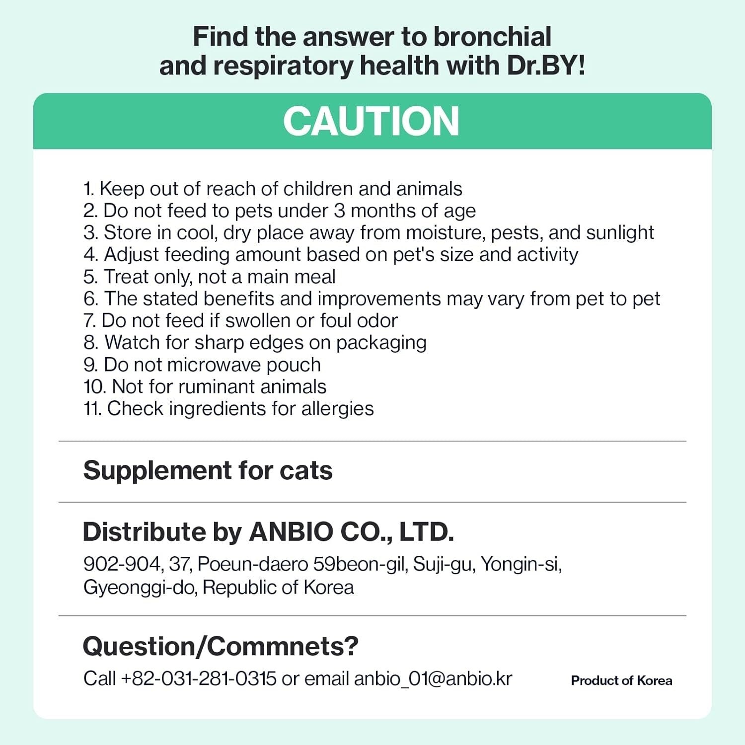 Asthma & Cough Relief for Cats - Delicious Chicken Gel for Respiratory Wellness