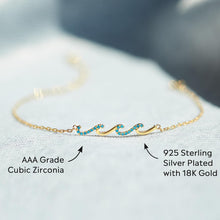 Load image into Gallery viewer, Meaningful Wave Bracelet in S925 Silver for Daughters &amp; Moms - Thoughtful Gift