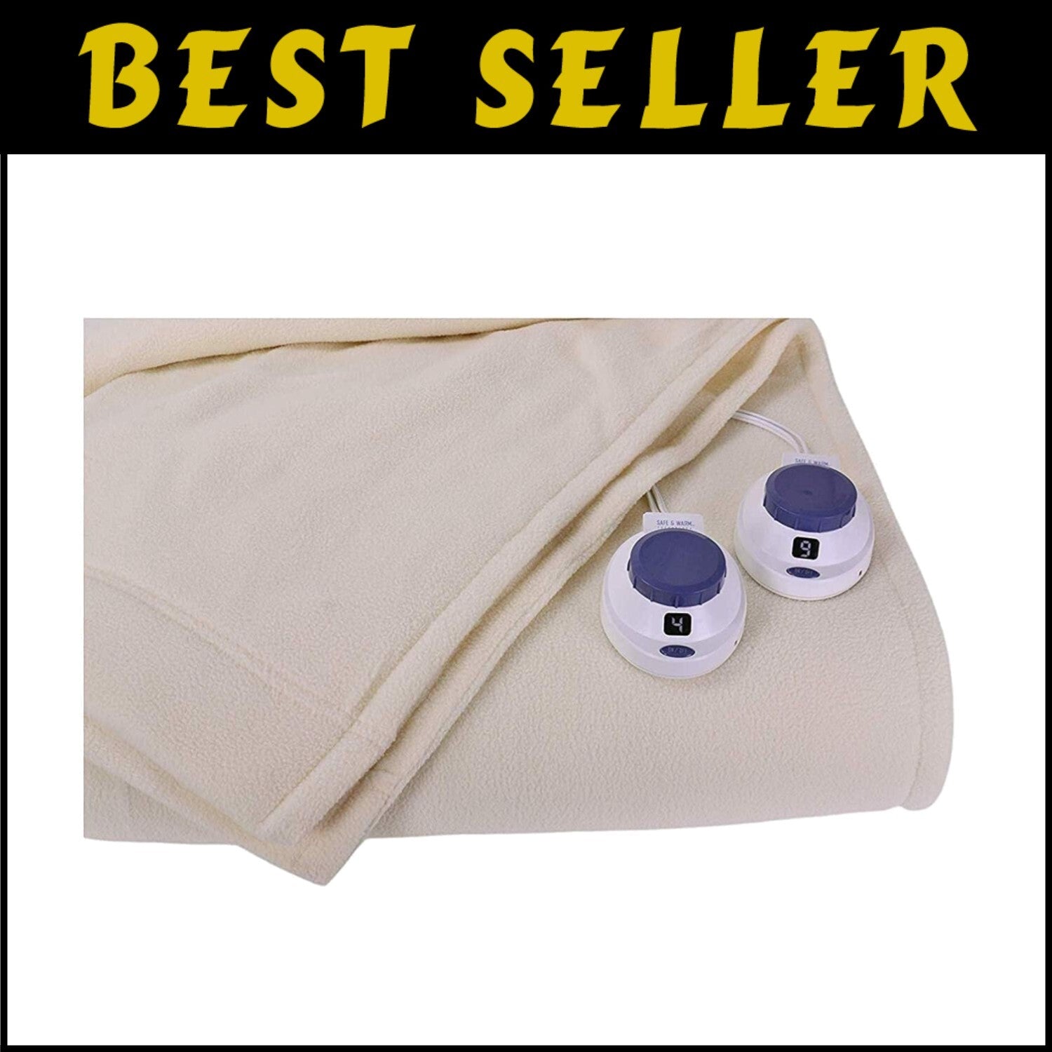 Luxurious Electric Heated Micro-Fleece Blanket with Automatic Shut-Off Feature