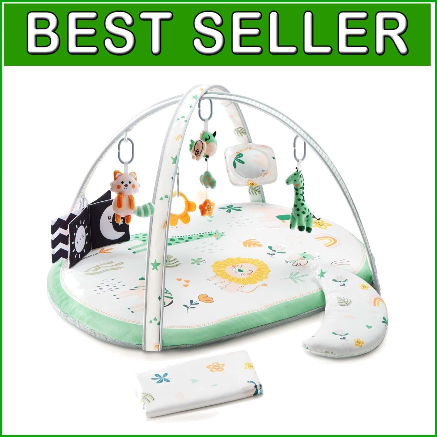 Thicker Baby Activity Mat with Replaceable Covers - Ideal for Early Development