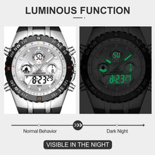 Load image into Gallery viewer, Men's Big Face Luxury Sports Watch - 3ATM Waterproof with Stopwatch &amp; Alarm